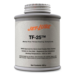 Jet-Lube 23502 TF-25 Heavy Duty Thread Sealant .5 lb Brush Top Can