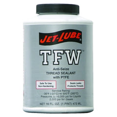 Jet-Lube 24004 TFW Multipurpose Thread Sealant Contains PTFE 1 Lb