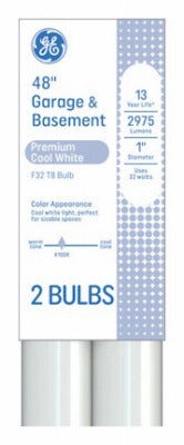 GE G E Lighting 66828 T8 Fluorescent Lamp 32W 48in 4100K 2-pack