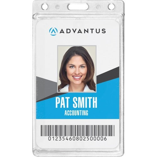 ADVANTUS Advantus Corp. AVT76076 Vertical Id Badge Holder 25 Pack