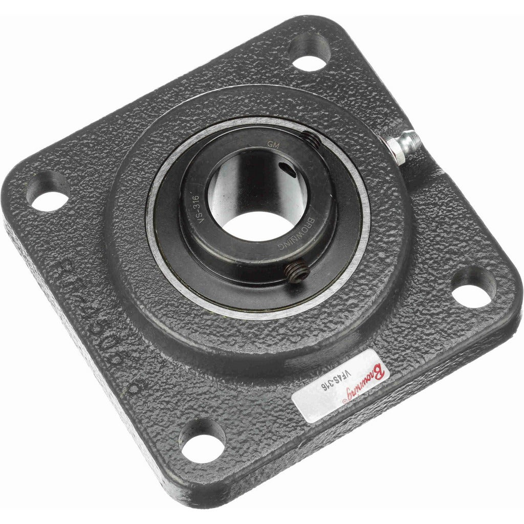 BROWNING Browning 767904 4-bolt Flange Bearing 1 Inch Id Cast Iron