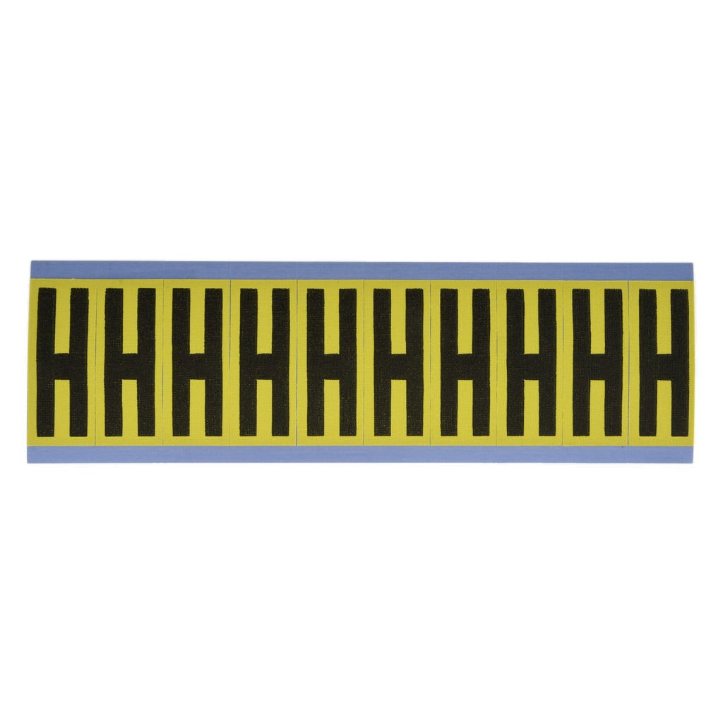 STRANCO Stranco SB5-H Letter Label H Vinyl Removable Adhesive
