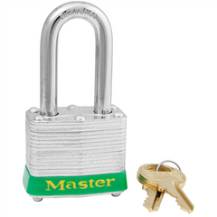 Master Lock 3LFGRN Series 3 Reinforced Laminated Steel Padlock