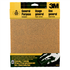 3M 00051144090037 Aluminum Oxide Sandpaper 9003NA Coarse 11 in x 9 in