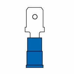 Scotchlok MNG14-187DMX Insulated Standard Male Disconnect Terminal 16 to 14 AWG 3/16 in Tab