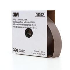 3M 7000118352 Utility Cloth Roll 320 Grit 50 yd L Roll x 2 in W Roll