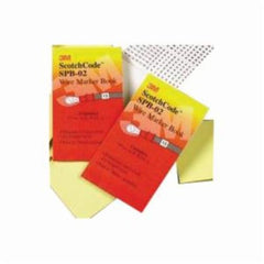 3M SPB-02 Pre-Printed Wire Marker Book 1.37 in Length 0.22 in Width