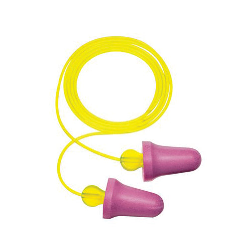 3M 7000052722 Corded Earplugs 29 dB Noise Reduction Tapered Shape ANSI S3.19-1974 Disposable Corded Design