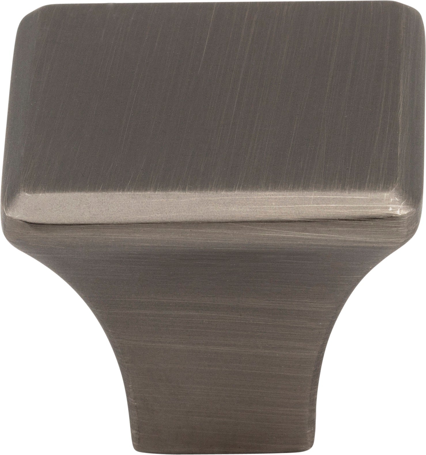 JEFFREY ALEXANDER Jeffrey Alexander 972BNBDL Square Cabinet Knob Brushed Pewter