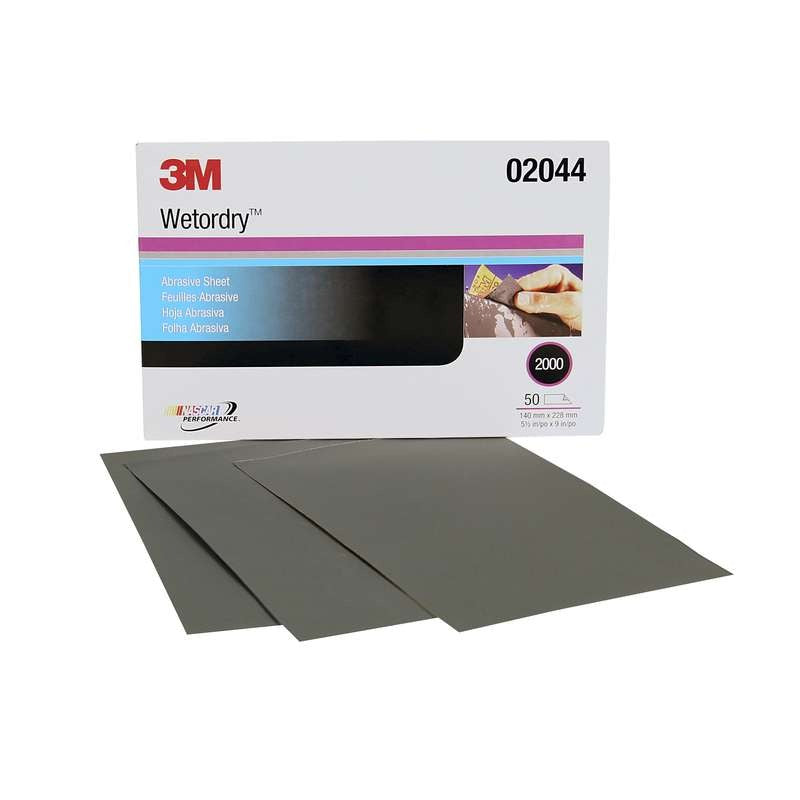 3M 3M 7000028328 Wetordry Abrasive Sheet 2000 Grit (5.5 x 9 in / 50 Sheets) 3MA051131-02044