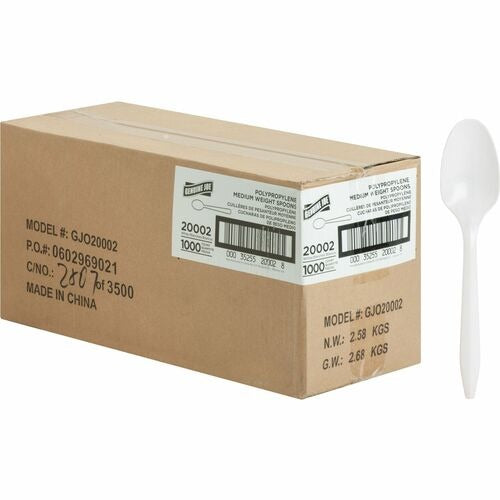 GENUINE JOE Genuine Joe GJO20002 Disposable Plastic Spoon 1000 Ct