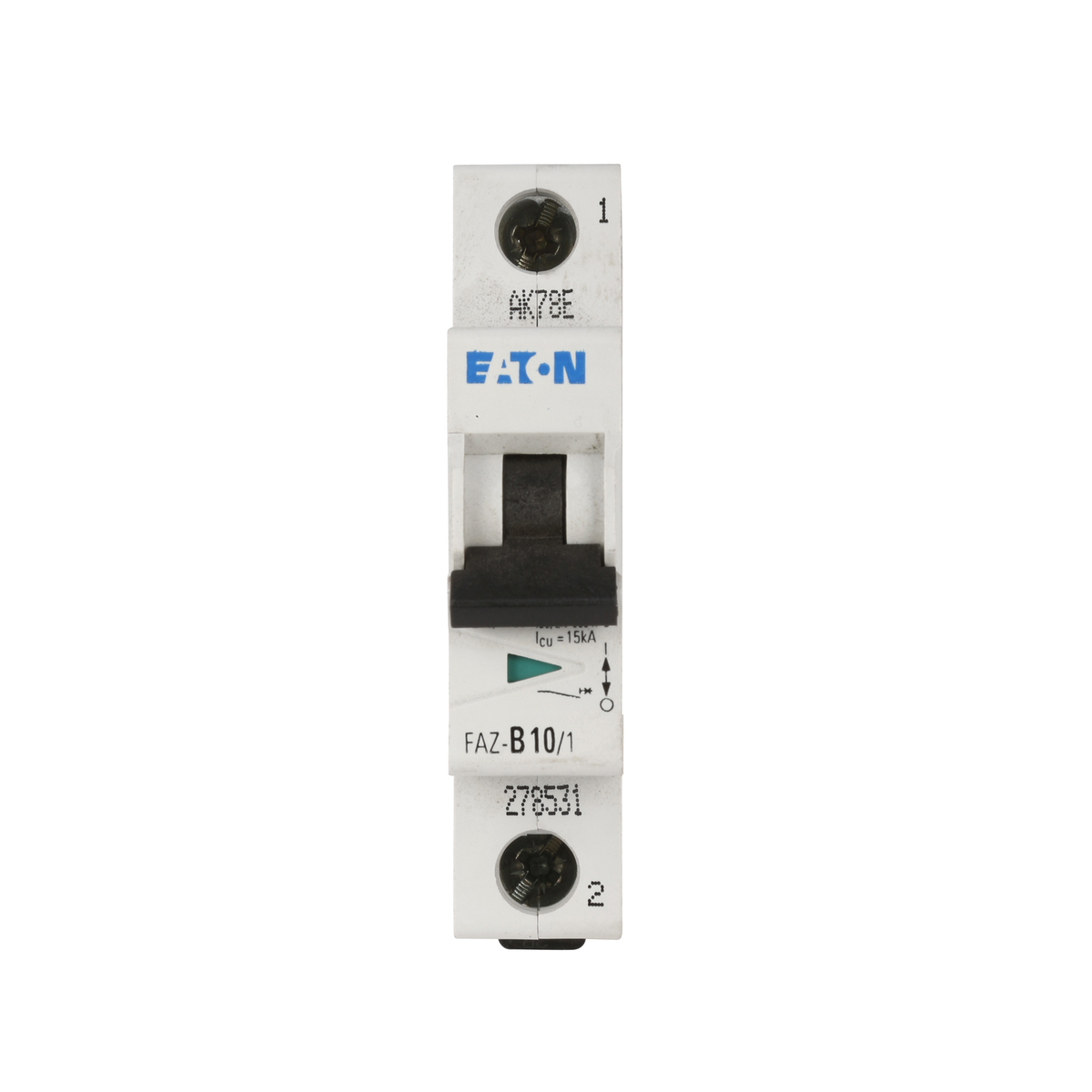 Eaton FAZ-C6/1-NA-DC-SP Current Limiting Miniature Circuit Breaker, 277/480 VAC, 125 VDC, 6 A, 10 kAIC, Single Package