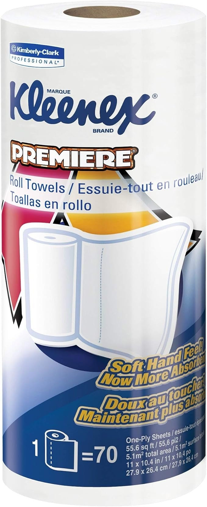 KIMBERLY-CLARK Kimberly-Clark KCC13964 Kleenex Premiere Kitchen Roll Towel (70 ct, 24 rolls per case, 10.4 x 11 in)