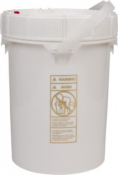 BASCO Basco SS050WH-MSC 5 Gal Hdpe Round White Pail