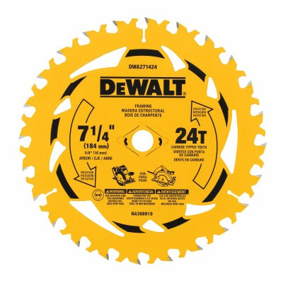 DEWALT Dewalt Accessories DWA271424B10 7-1/4 in 24T Circular Saw Blade 10pk