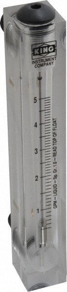 KING TECHNOLOGY King 75202105C-08 Panel Mount Flowmeter 5 Gpm 1/2 Inch