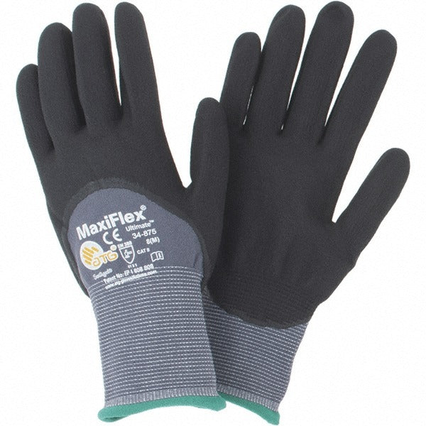 ATG Atg 34-875/M Work Gloves Medium Nitrile Coated