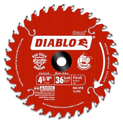DIABLO Freud D0436X Diablo Trim Saw Blade 36 Tooth 20mm Arbor