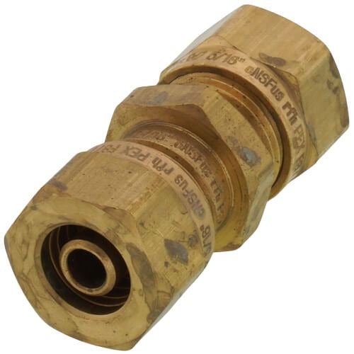 UPONOR UPONOR A4010313 QuikTrak 5/16 in. Brass PEX Compression Repair Coupling