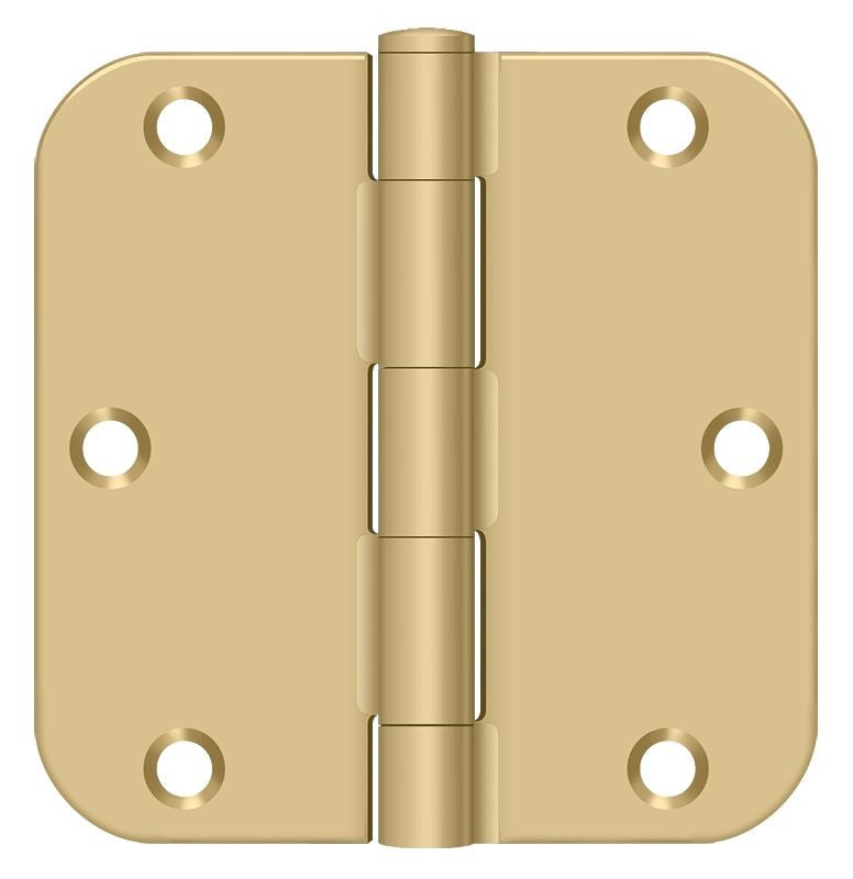 DELTANA Deltana S35R54 Radius Door Hinge 3.5x3.5 Satin Brass
