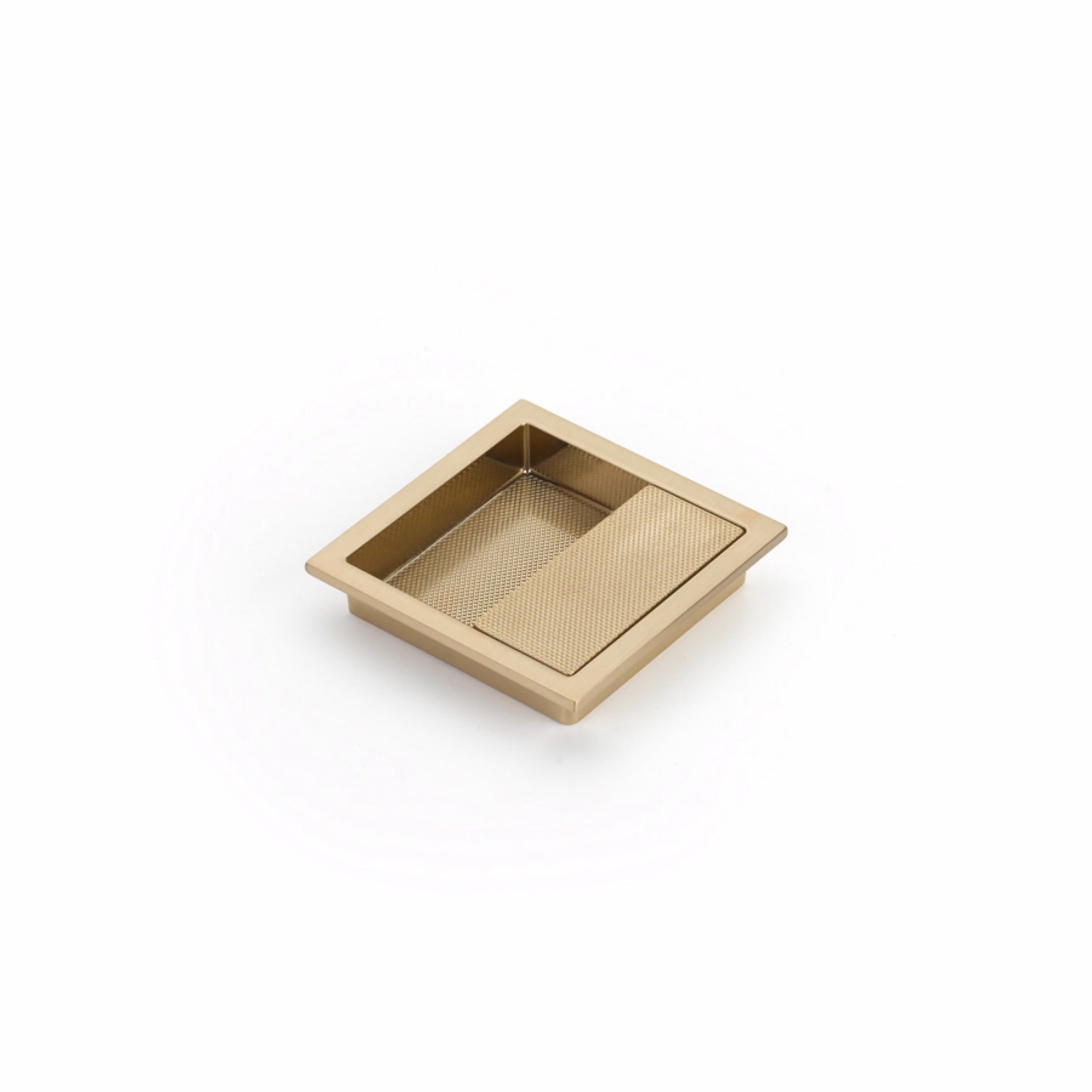 SCHAUB Schaub 1208-SSB Offset Recessed Pull Satin Brass