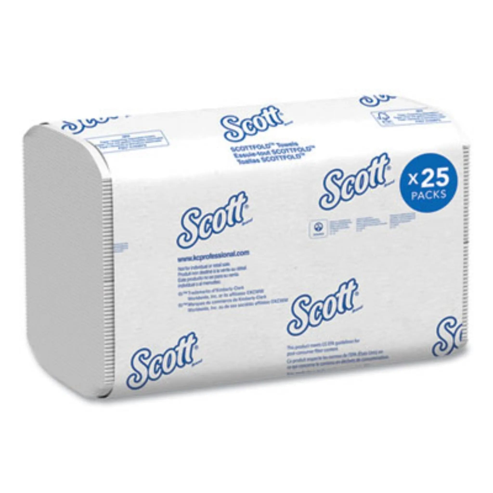 KIMBERLY-CLARK Kimberly-Clark KCC01980 Pro Scottfold Multifold Paper Towels 9.4 x 12.4 in 175/Pack 25/Carton