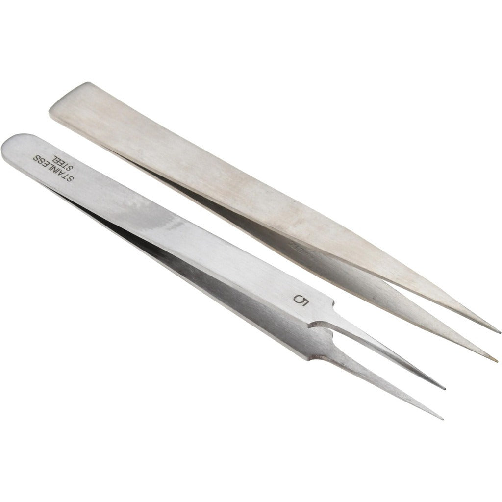 VALUE COLLECTION Value Collection 10405-SS Precision Tweezer Extra Fine Tip
