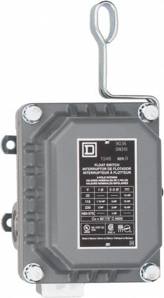 SCHNEIDER ELECTRIC Square D 9036DW31R Float Switch Dpst Nema 4 575 Vac