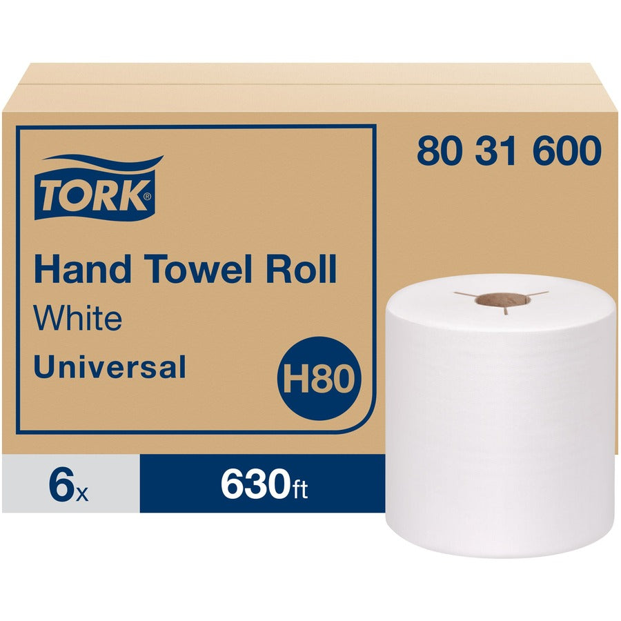 TORK Tork TRK8031600 Hand Towel Rolls H80 8 x 630 ft 6 Rolls Carton