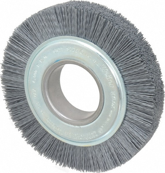 WEILER Weiler 97732 Wheel Brush 6 in Crimped Nylon 180 Grit