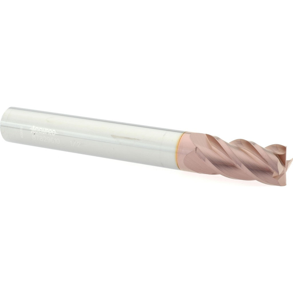 ACCUPRO Accupro 12183561 Square End Mill 1/2 in 4 Flute Solid Carbide