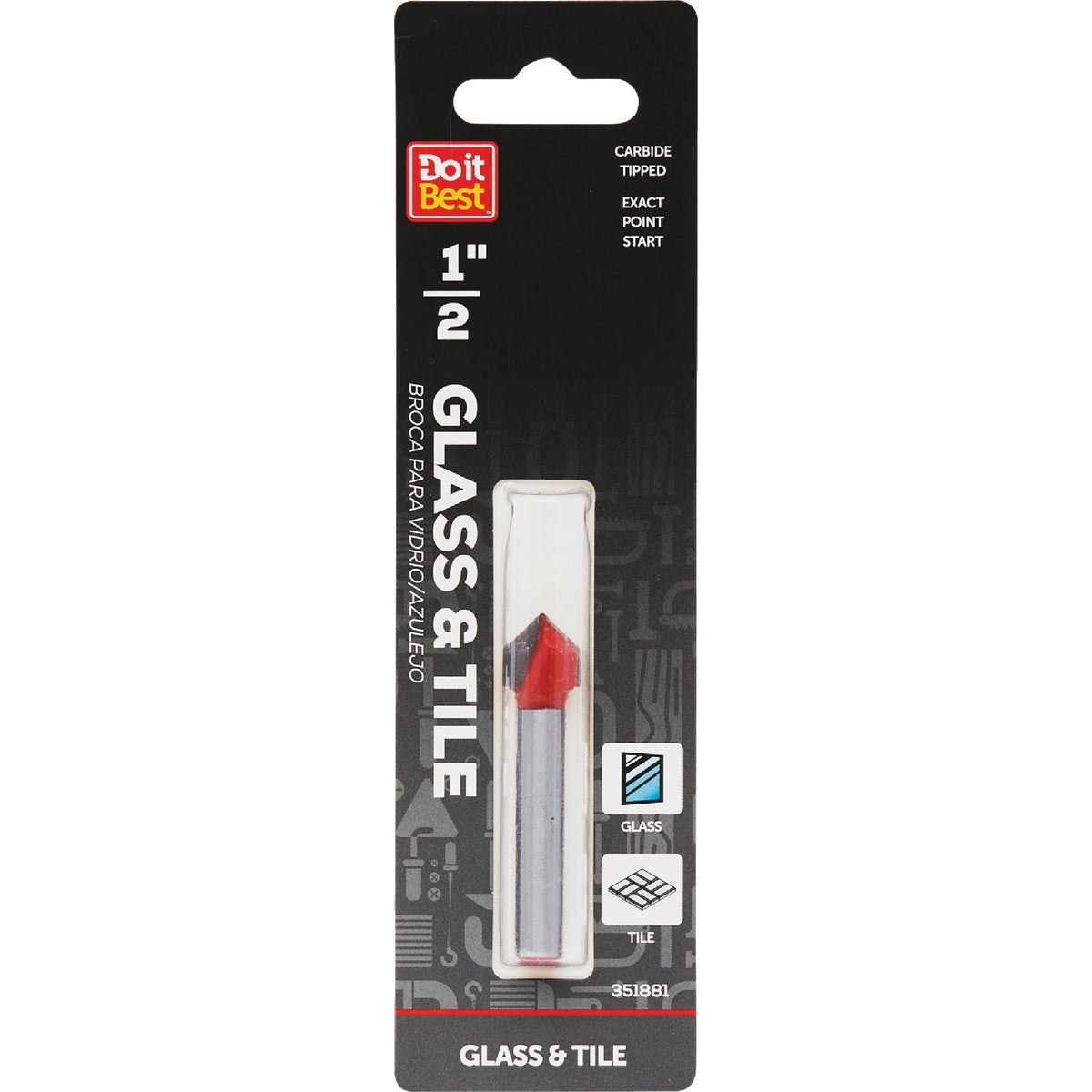 BSC PREFERRED Bsc Preferred QJDIB-GT-006 Glass Tile Drill Bit