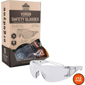 ERGODYNE Ergodyne 58101 Frameless Safety Glasses Clear 12 Pack