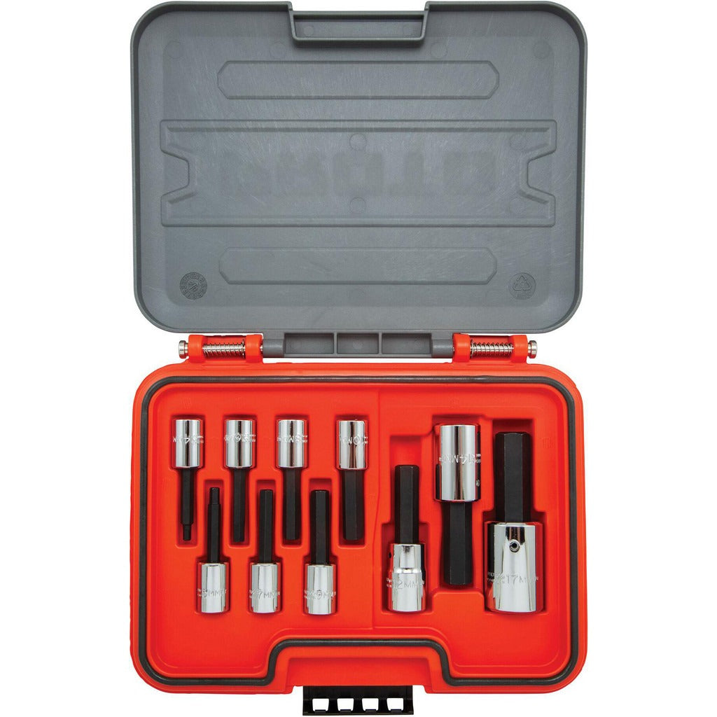 PROTO Proto J52210H Hex Bit Socket Set 10pc 3/8 1/2 in Drive