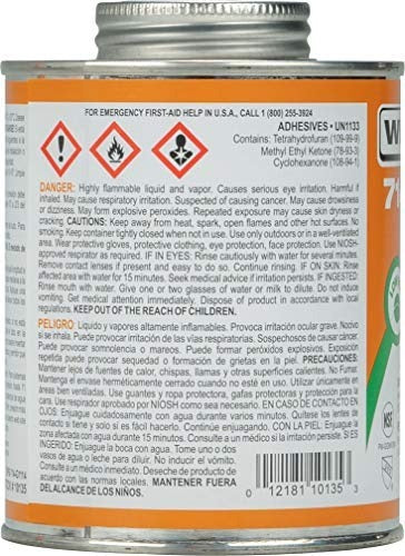 IPS Ips 10135 Weld-On 714 CPVC Heavy-Bodied High-Strength Solvent Cement (1 Pint)