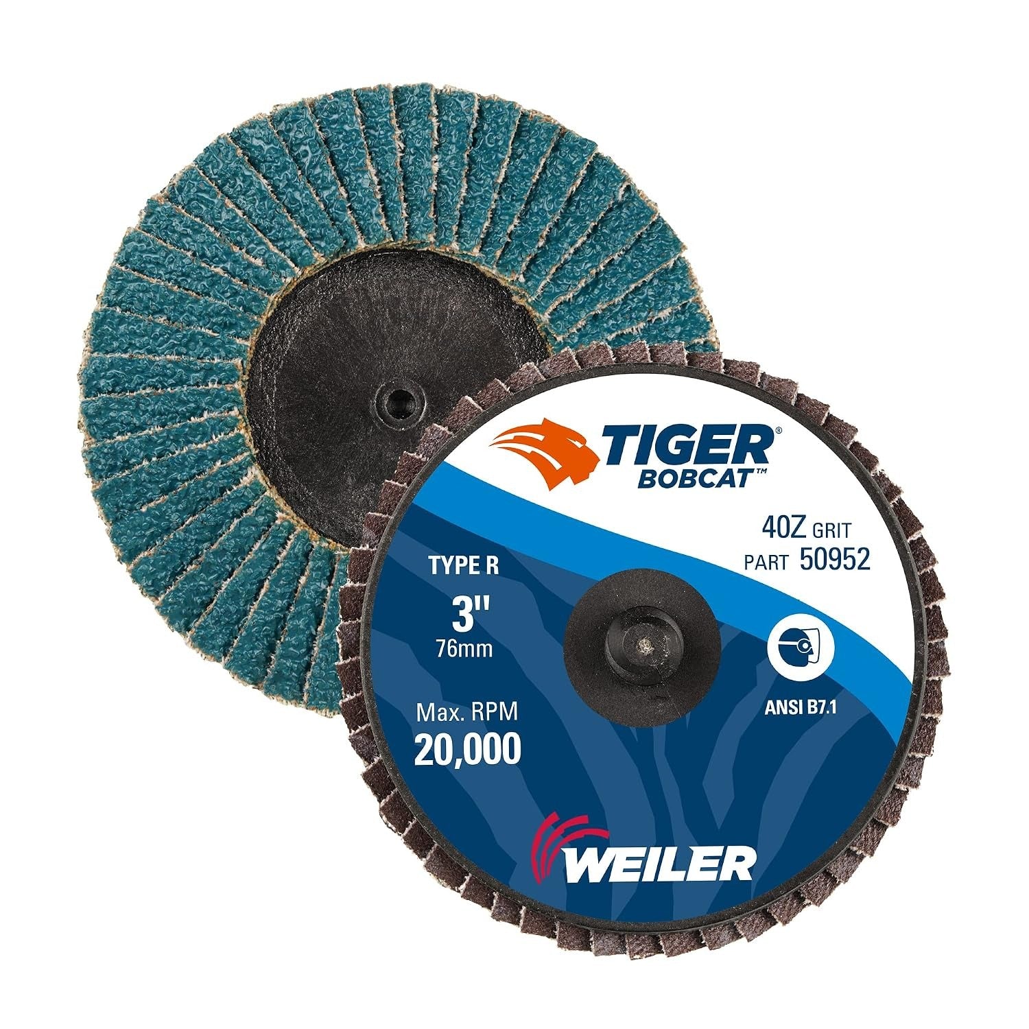 WEILER Weiler 50952 Bobcat Mini Abrasive Flap Disc 3 in (Pack of 10)