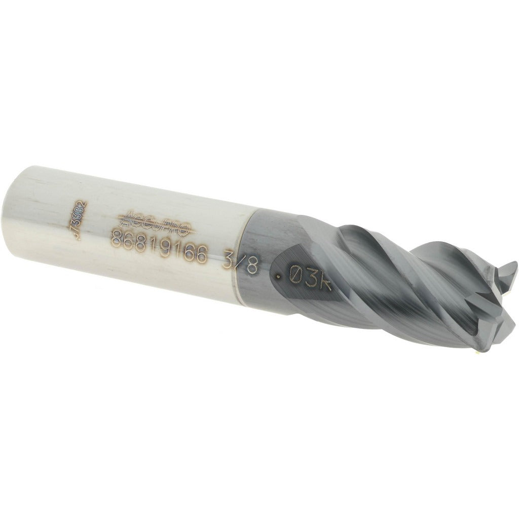 ACCUPRO Accupro 12182894 Corner Radius End Mill 3/8 in 4 Flute