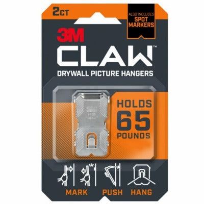 3M 3M Company 3PH65M-2ES Drywall Picture Hanger 65 Lb 2 Pack
