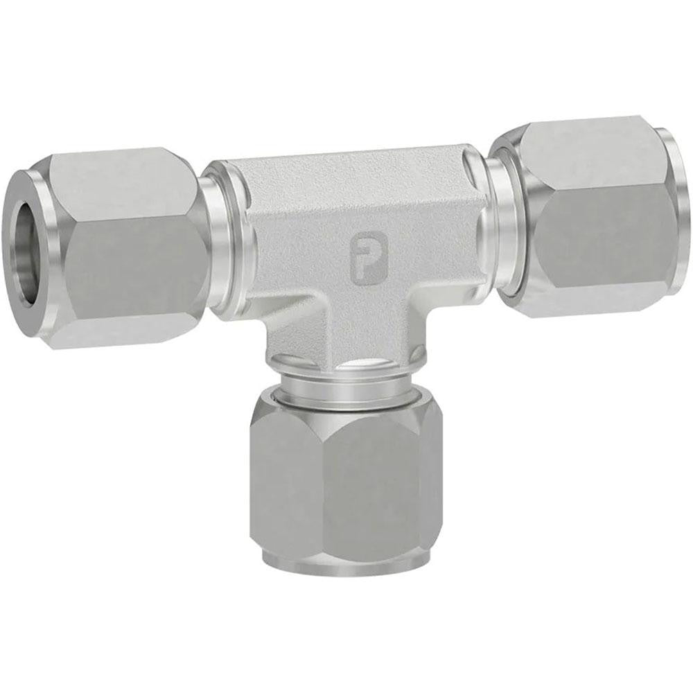 PARKER Parker 2 Jbu-s Flareless Bite-type Tube Union Tee Steel