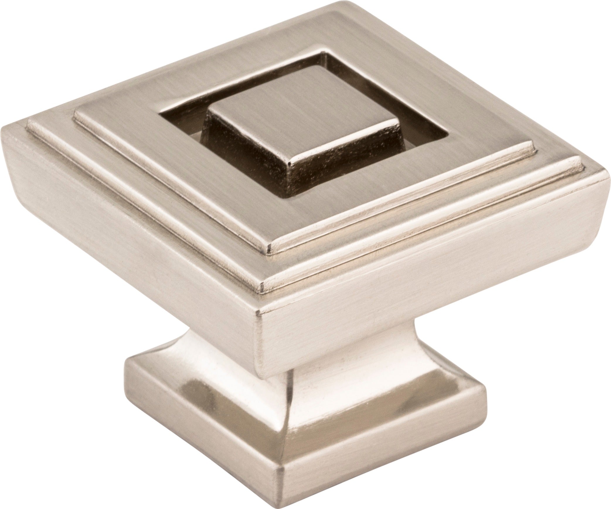 JEFFREY ALEXANDER Jeffrey Alexander 585L-SN Square Cabinet Knob Satin Nickel