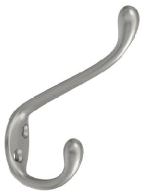 NATIONAL HARDWARE National Mfg N331-082 Satin Nickel Garment Hook 5 Pack