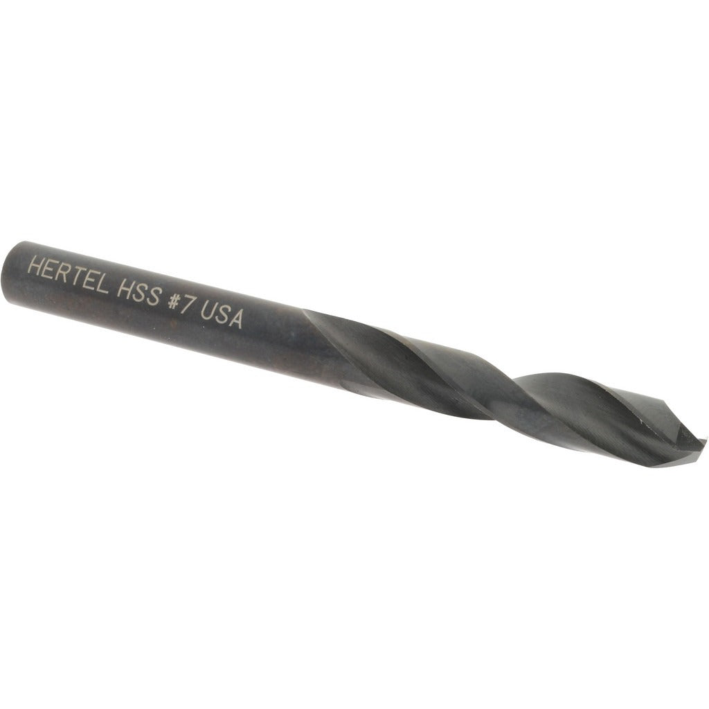 HERTEL Hertel 2386142 Screw Machine Drill Bit Size 7 Hss