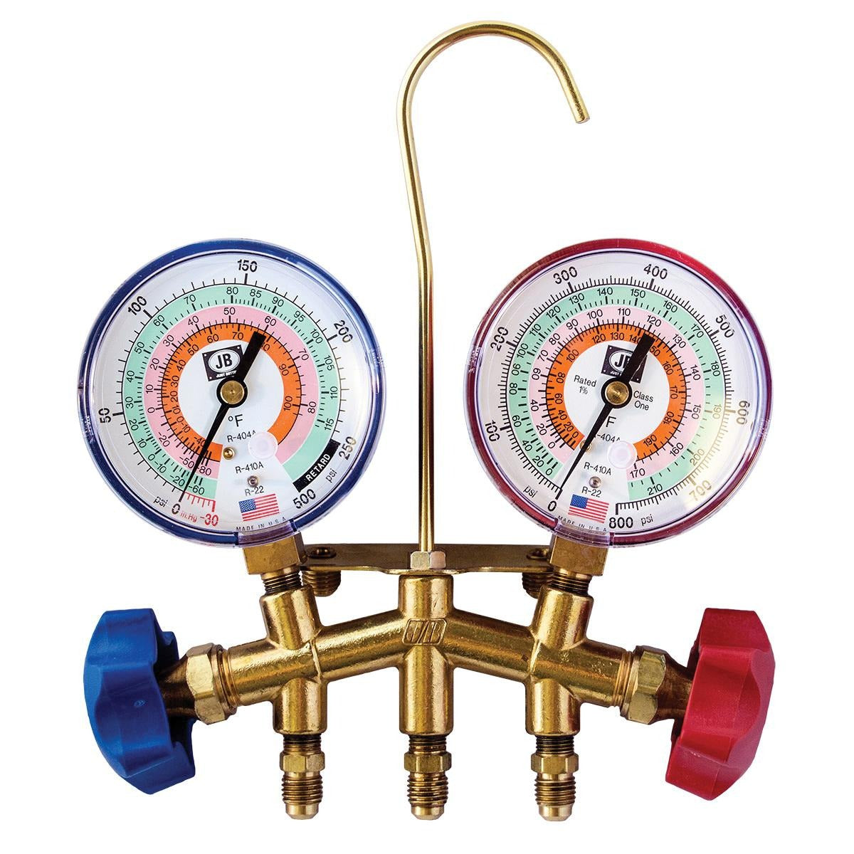 JB INDUSTRIES JB INDUSTRIES M2-22225 Manifold Gauge Brass