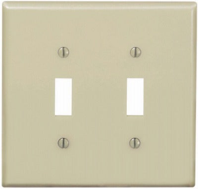 LEVITON Leviton R51-00PJ2-00I Midway Nylon Wallplate 2-gang