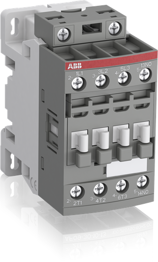 ABB AF09-30-10-12 48 to 130 VAC/VDC 25 Amp 1NO 3-Pole Non-Reversing Contactor