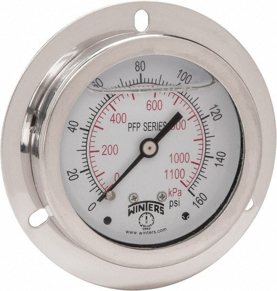 WINTERS Winters PFP925-25FF-SG. Pressure Gauge 0-160 Psi Back Mount