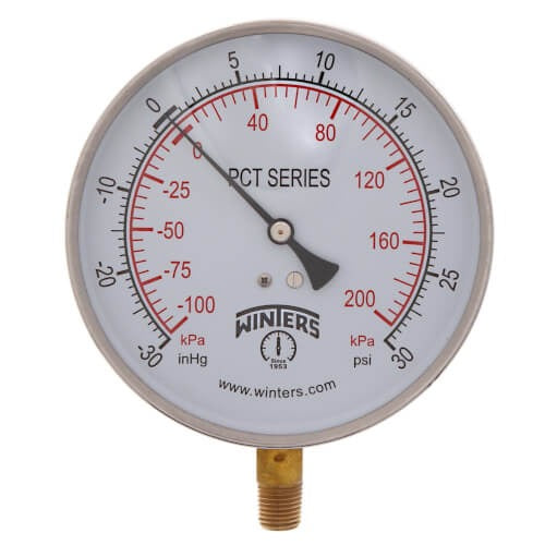 WINTERS INSTRUMENTS Winters Instruments PCT329 PCT Contractor Pressure Gauge (4.5 inches Dial)