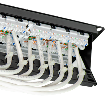 PASS & SEYMOUR Pass & Seymour 48845-CC6 48 Port Cat 6 Universal Rack-Mount Patch Panel (48 Port)