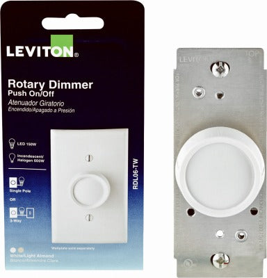 LEVITON Leviton Mfg Co C26-RDL06-0TW Rotary Dimmer Switch