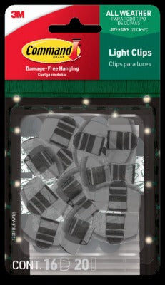 3M 3M Company 17017BLK-AWES Black Light Clips Outdoor